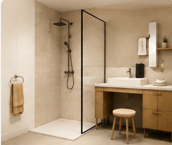 Projet 3D d’une douche sur-mesure